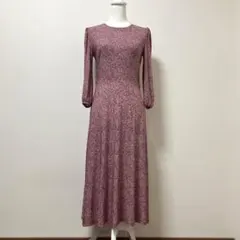 ラルフローレン　ロングワンピース　小花柄　大人　上品　ボルドー　春　素敵