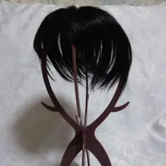 私元気　部分ウィッグ　人毛黒　20センチ まるりん様専用