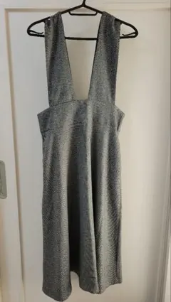 最終値下げ✨ZARA ツイードジャンパースカートグレー