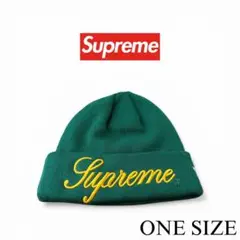 SUPREME×NEWERA ニット帽・ビーニー　グリーン