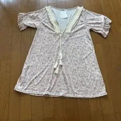 Mignon 花柄 チュニック 半袖 Mのサムネイル