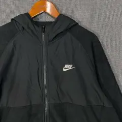 NIKE 刺繍ロゴ スウッシュ フリースジャケット フーディー ナイキ Y2K