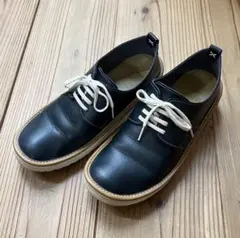 ☆お値下げやさしい靴工房Belle&Sofa レースアップシューズ23 ネイビー