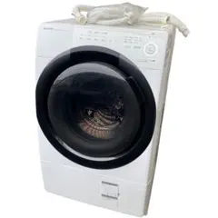 ★◯SHARP ドラム式洗濯機 ホワイト 2022年製 ES-S7G 左開き