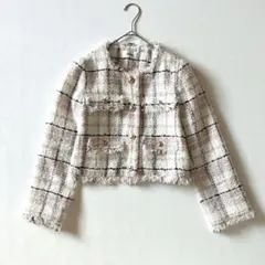 SNIDEL　スナイデル　2025　ツイードジャケット　ピンク　0サイズ