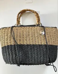TOP HANDLE CROSSBODYピーチブラッシュラフィアレスポートサック