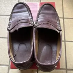 学生靴ローファー 26.5EEE ワイン色