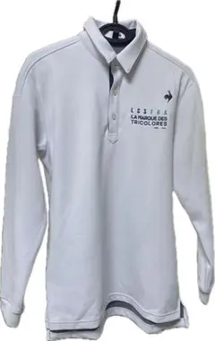 le coq sportif M ホワイト 長袖ポロシャツ