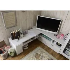 ローボード アンティーク テレビ台 ディスプレイラック本棚　テレビボードのサムネイル