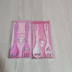 マイメロディ・リトルツインスターズ スプーンフォークセット