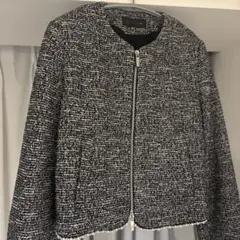 ZARA パール付ツイードジャケット