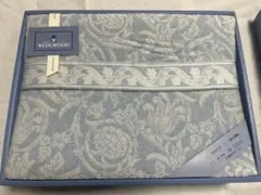 【訳あり】 WEDGWOOD 花柄 タオルケット 140×190cm 綿100%