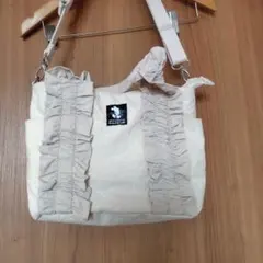 ミッキーマウスフリルトートショルダーバッグ