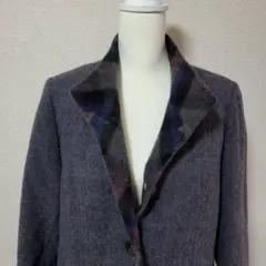 St. ALMEID/ジャケット/コート/ノーカラー/スタンドカラー/毛/ウール