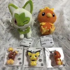 【まとめ売り】ポケモン ニャオハ・アチャモぬいぐるみ