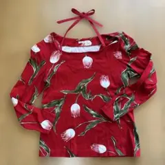 ②A.Ｏ．アツキオオニシ　Ｔシャツ　真紅チューリップ　ピンクハウス　インゲボルグ