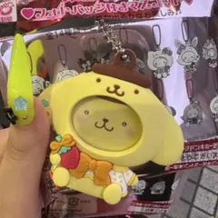 サンリオ フォトバッチ付きマスコット ポムポムプリン
