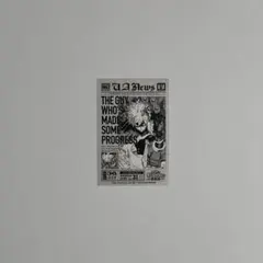 ヒロアカ原画展 来場者特典 ダブロイド風ステッカー 爆豪勝己