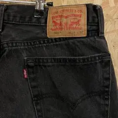 【Levi's】リーバイス 505 ブラックデニムパンツ W34 L30 黒