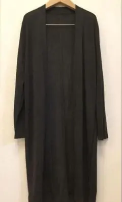 theory luxe ウォッシャブルロングカーディガン 濃グレー