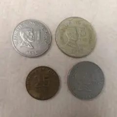 フィリピン 旧貨幣 コレクション 4枚セット