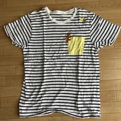 graniph_ストライプ柄_おさるのジョージ_Mサイズ Tシャツ