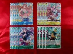 ワンピースカード　ゾロ/ナミ/ロビン/ボニー プロモ 各4枚16枚セット