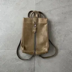 00’s Vintage レザー リュック 本革 アーカイブ アメカジ y2kのサムネイル