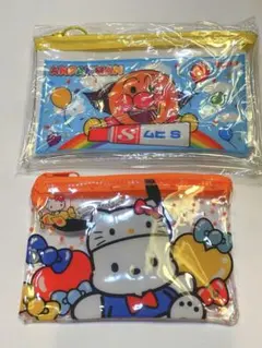 アンパンマン・ハローキティ ポーチ3個セット
