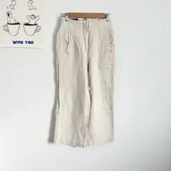 ザラ/ZARA ハイウエスト　ワイドパンツ　カジュアル　キレイめ