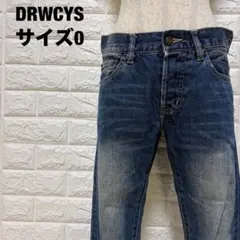 DRWCYS ストレートデニム サイズ0 濃紺 ヴィンテージ風 美脚【1534】のサムネイル