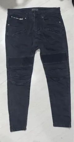 ZARA MAN 黒 スキニーフィット デニムパンツ