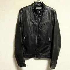 UNITED ARROWS シングル　レザージャケット　本革　黒　M