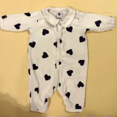 PETIT BATEAU ハート柄ロンパース 3m/60cm