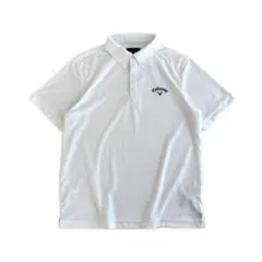 Callaway　デザインポロシャツ　LLサイズ　刺繍ロゴ　ワンポイント