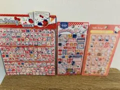 クリスマスセール！大判！キティ　２枚組　3Dシール　ぷっくりシール　3枚セット