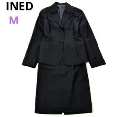 INED テーラードジャケット セットアップ ビジネススーツ M 黒のサムネイル