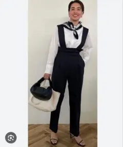 美品★OHGA大人サロペット　BLACK　Sのサムネイル