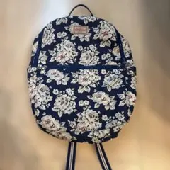 Cath Kidston キャスキッドソン 花柄　リュック ネイビー 軽量のサムネイル
