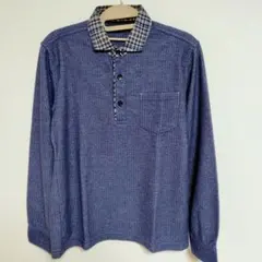 【新品・未使用】JOSEPH ABBOUD ジョセフアブード ブルー系ポロシャツ