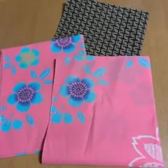 リメイク素材　浴衣生地　ハギレ
