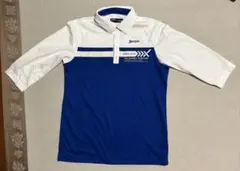 Srixon 七分袖ポロシャツ 青白