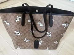 希少　COACH×PEANUTS コーチトートバッグ　スヌーピー