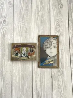 ヒロアカ原画展 物間寧人 パブミラー風アクリルステッカー＆箔押しクリアカード