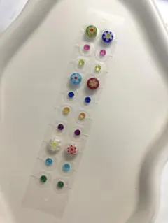 耳つぼジュエリー　20粒　ハンドメイド　耳ツボ　セラミック粒