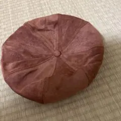 未使用　ブラウン コットン ベレー帽　調整可能