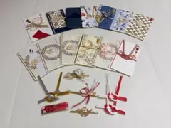 中古品 まとめ売り 結婚式 御祝儀 13点 水引 7点
