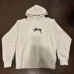 oldSTUSSY グレー フード付きパーカー old Stussy グレー フード付きパーカー M