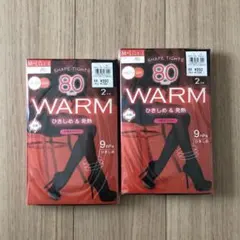 アツギ WARM シェイプ タイツ 80デニール M~L 4足セット