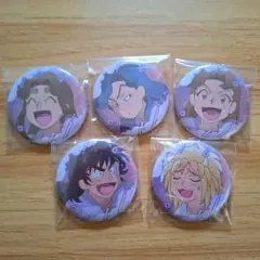 忍たま乱太郎　百面相缶バッジ　寝巻き姿の段　四年生セット